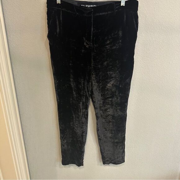 Filles a Papa | M | velvet Black Skinny Pants with Tapered Ankle - Picture 2 of 16